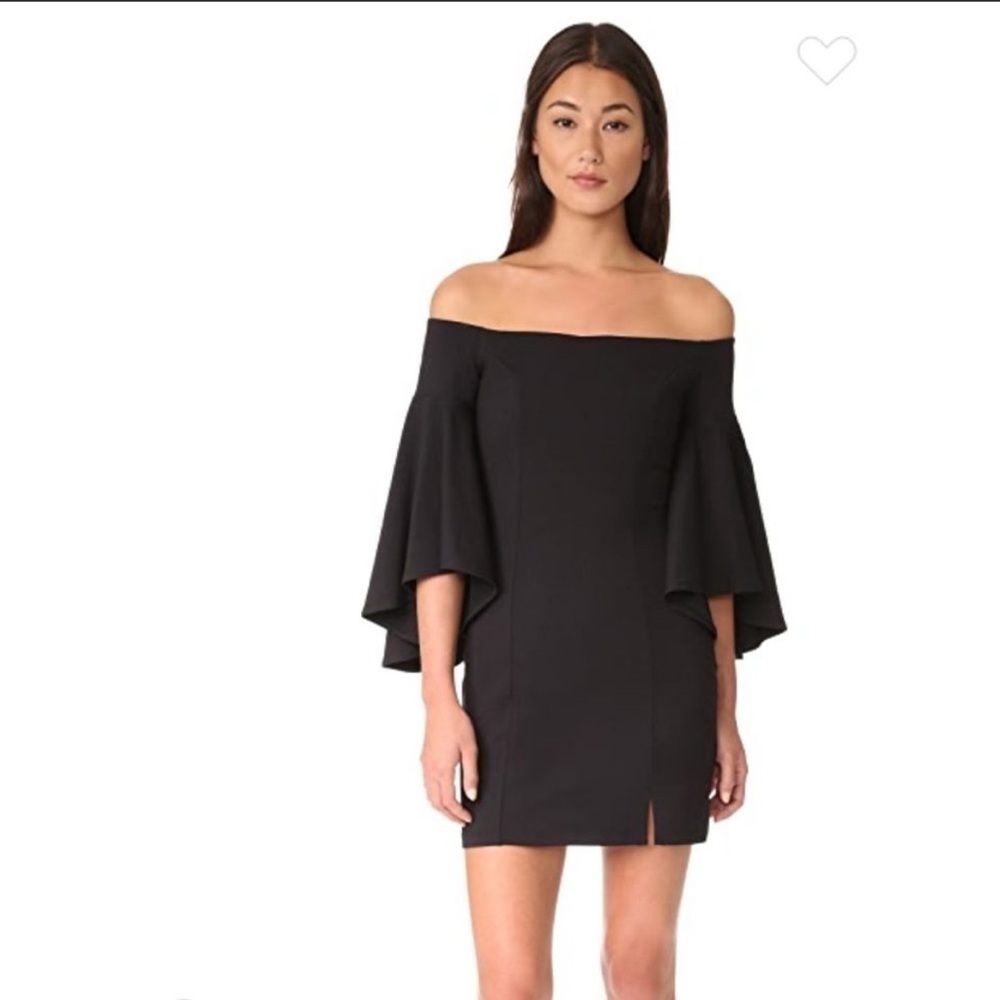 Susana Monaco Off The Shoulder Bell Sleeve Mini Bodycon Dress Size XS